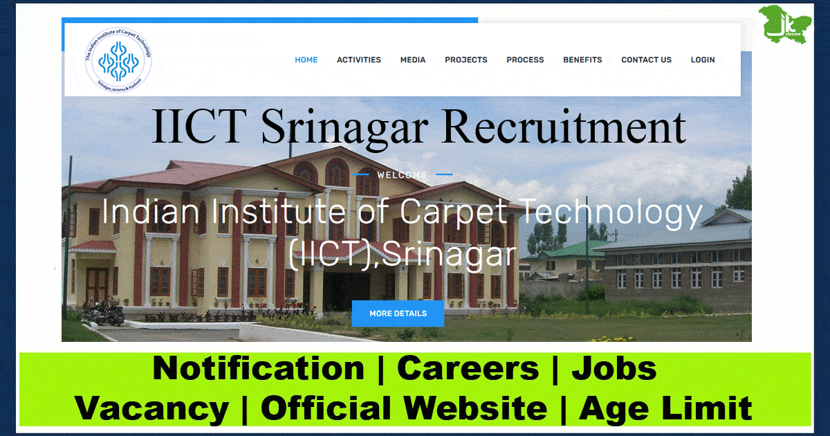 IICT Srinagar Recruitment 2023