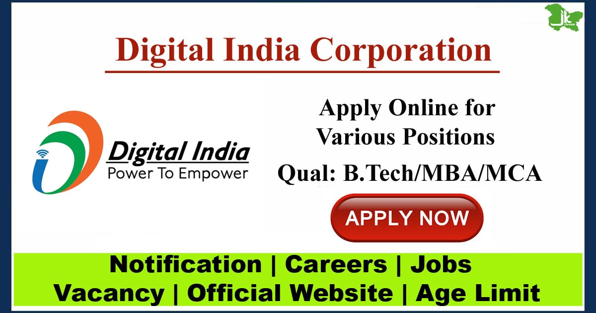 Digital India Corporation Job Recruitment 2023 | Various vacancies