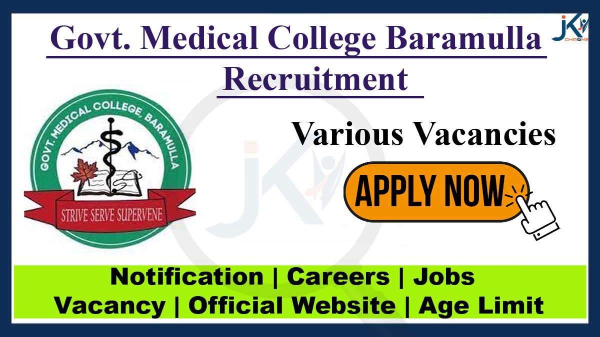 GMC Baramulla Recruitment