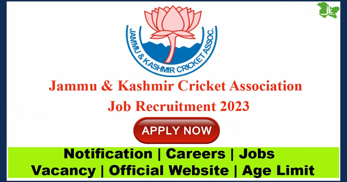 J&K Cricket Association JKCA Job Recruitment 2023