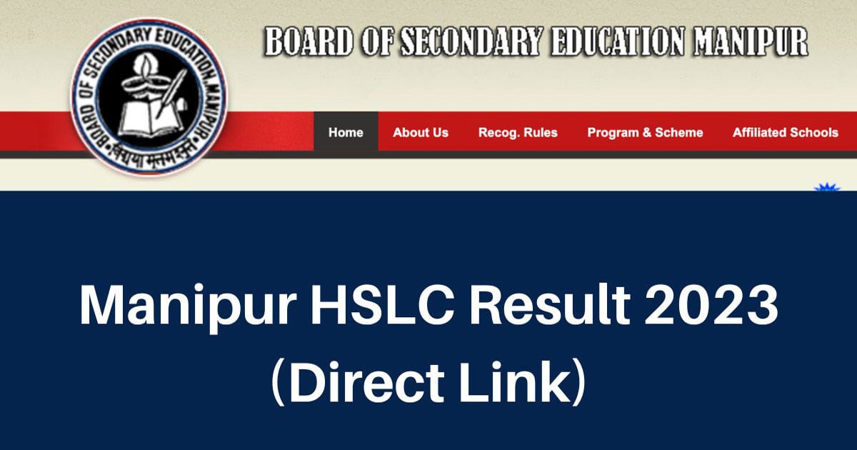 Manipur HSLC Result 2023: BSEM 10th results declared, Check your result here