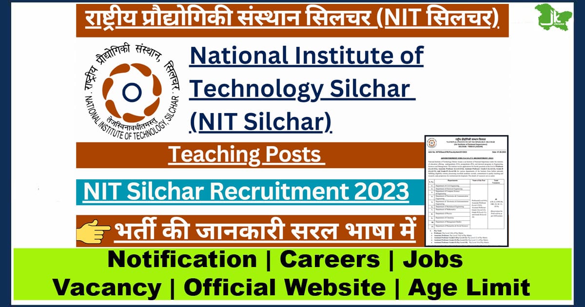 NIT Recruitment 2023: 68 Faculty Position, Apply Here