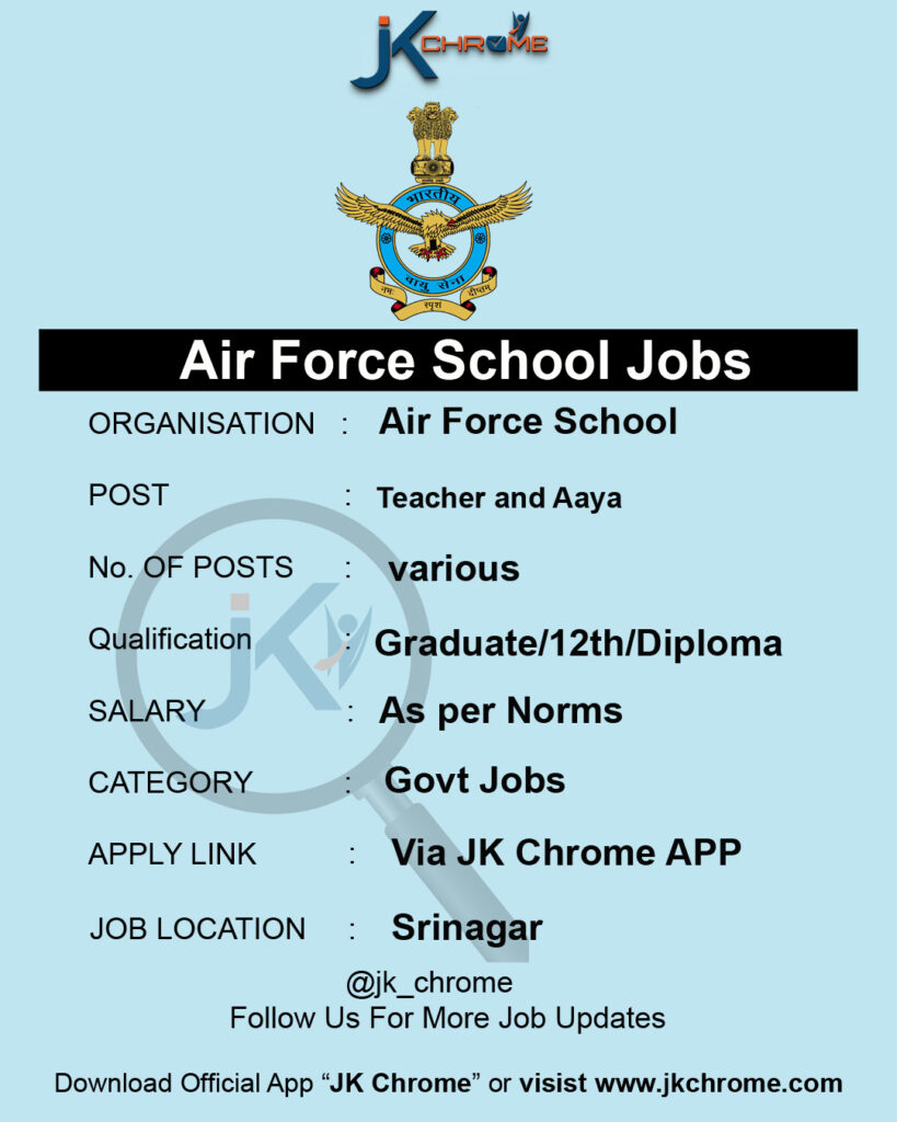 AF School Jobs