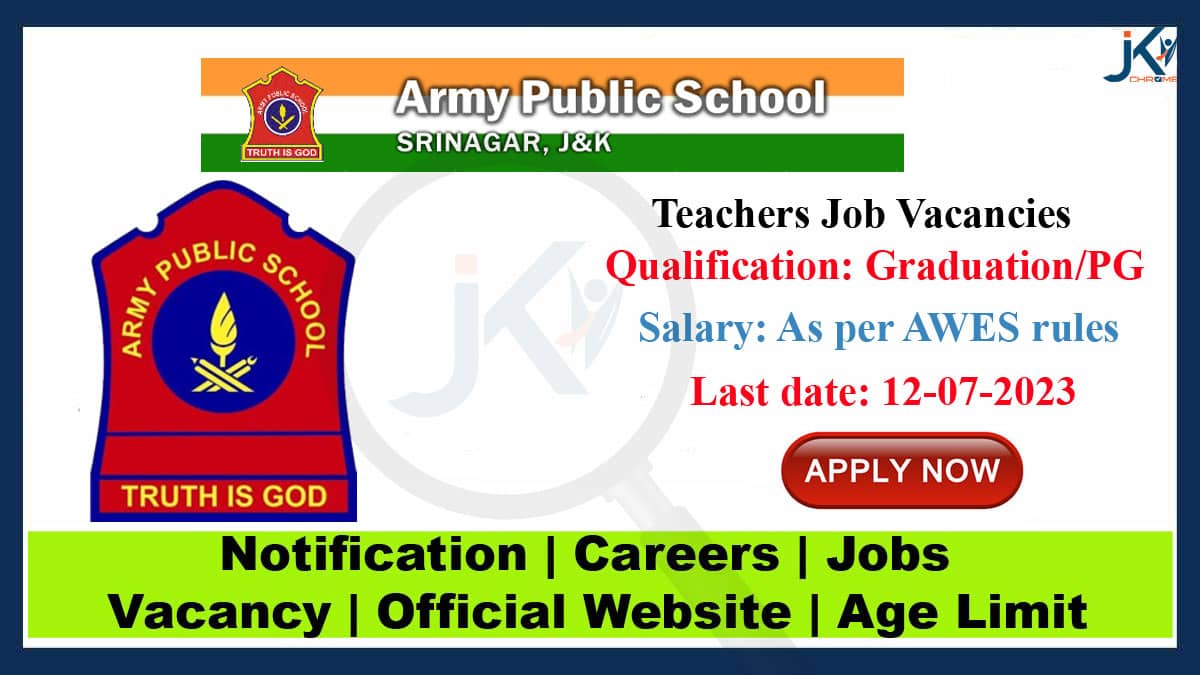 Army Public School BB Cantt Batwara Recruitment 2023