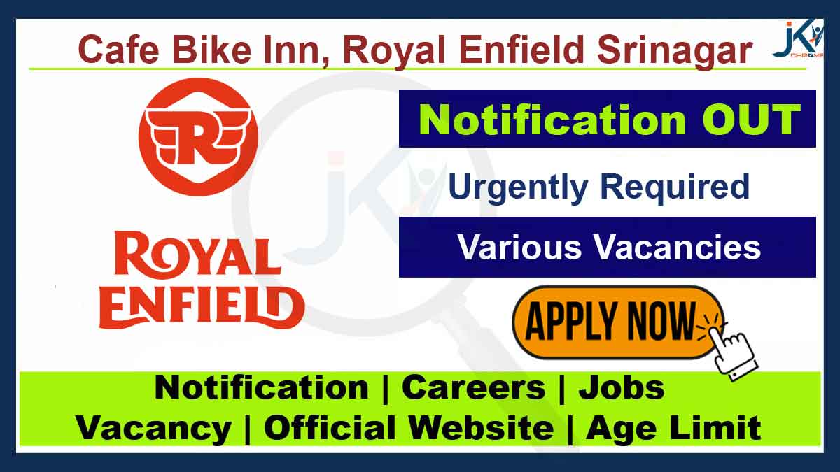 Cafe Bike Inn, Royal Enfield Srinagar Jobs 2023