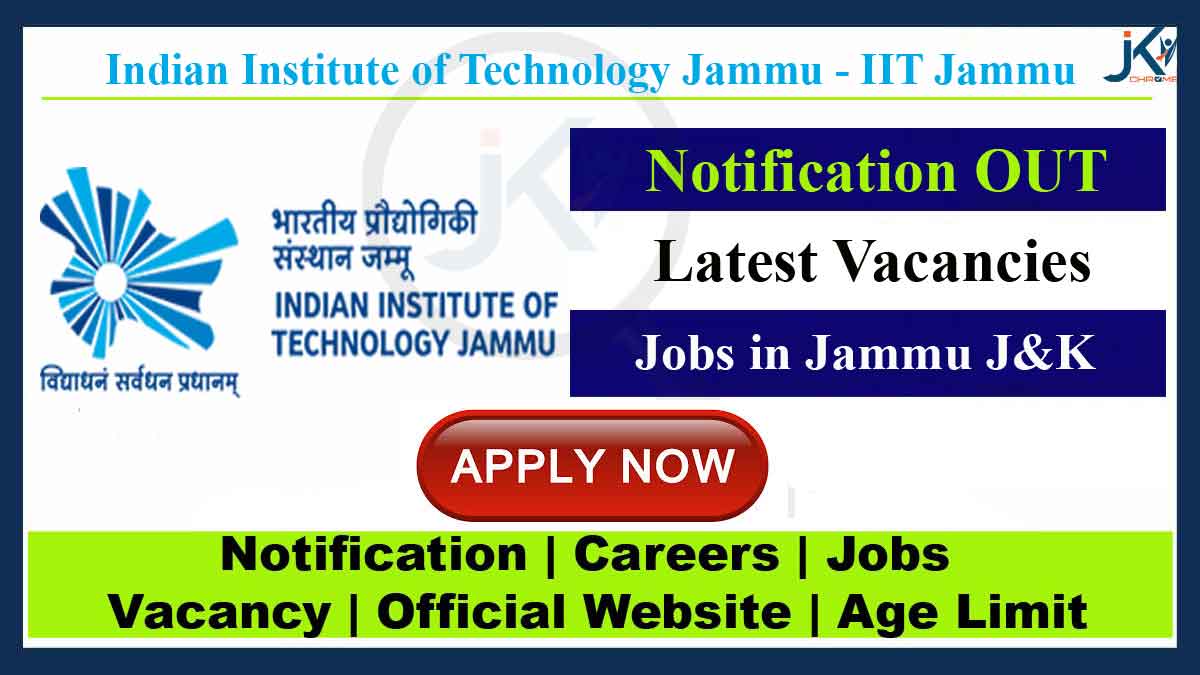 IIT Jammu Recruitment, Check latest job Openings in IIT Jammu