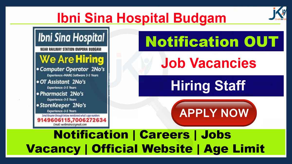 Ibni Sina Hospital Job Vacancies 2023