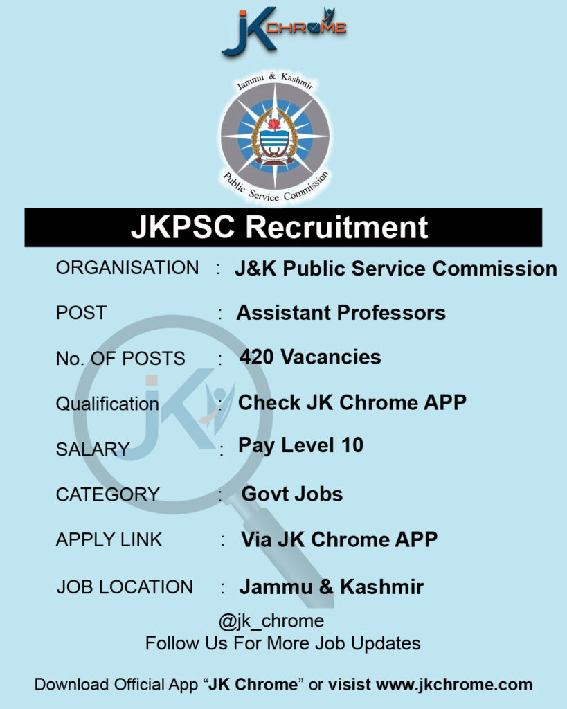 JKPSC AP Recruitment 1