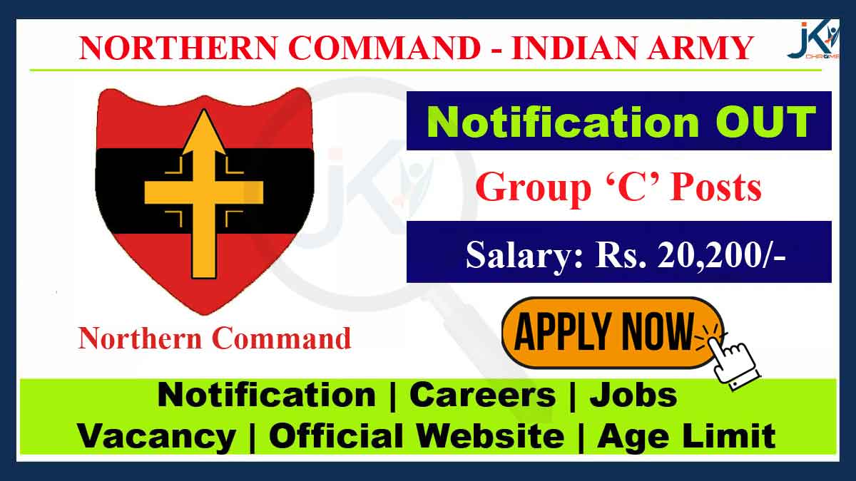 HQ Northern Command Recruitment 2023