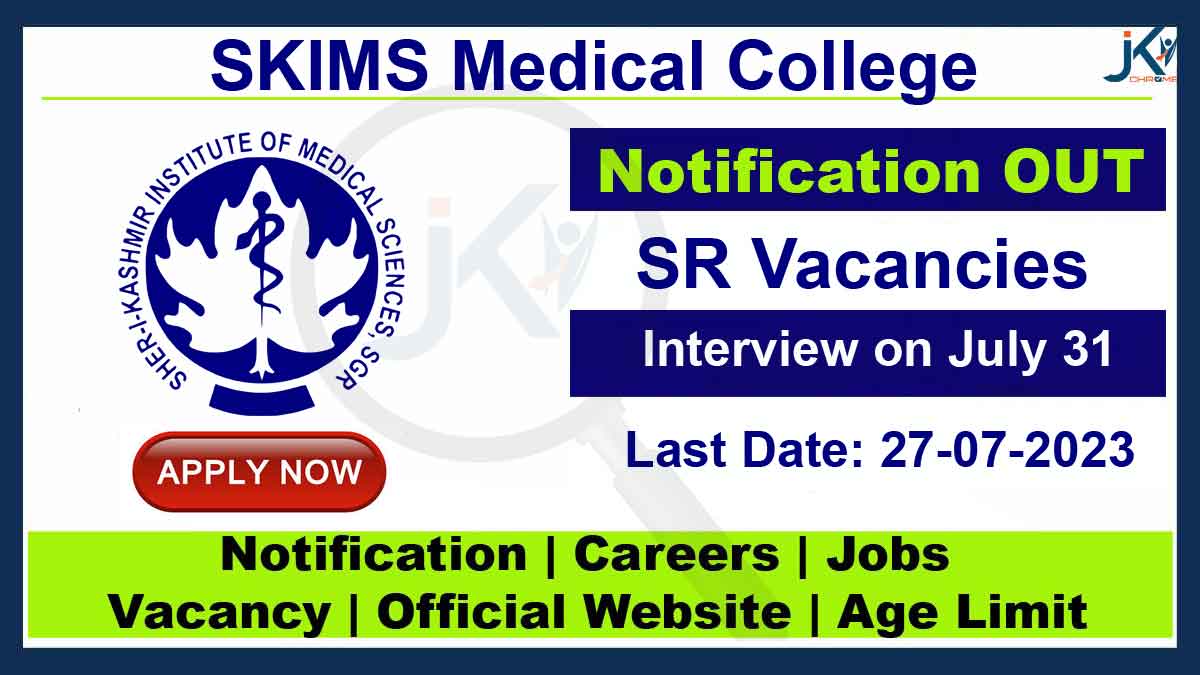 SKIMS Medical College Job Recruitment 2023