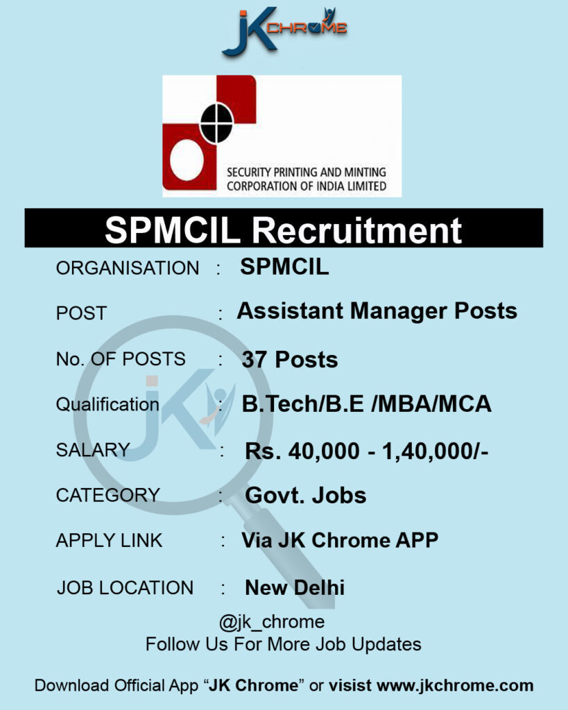 SPMCIL Recruitment 1