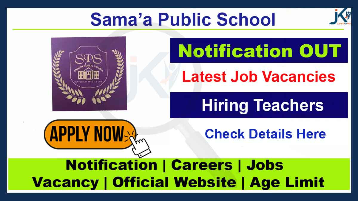 Teachers Vacancies in Samaa Public School Srinagar