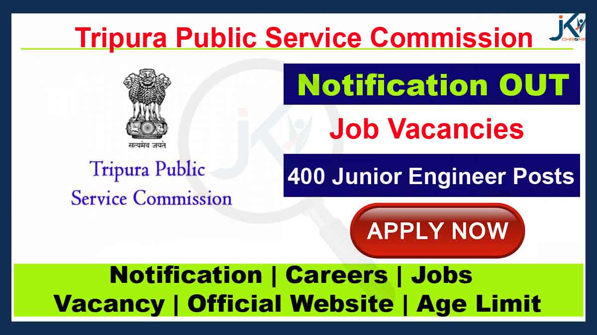 TPSC JE Recruitment 2023, Apply online for 400 Junior Engineer Posts