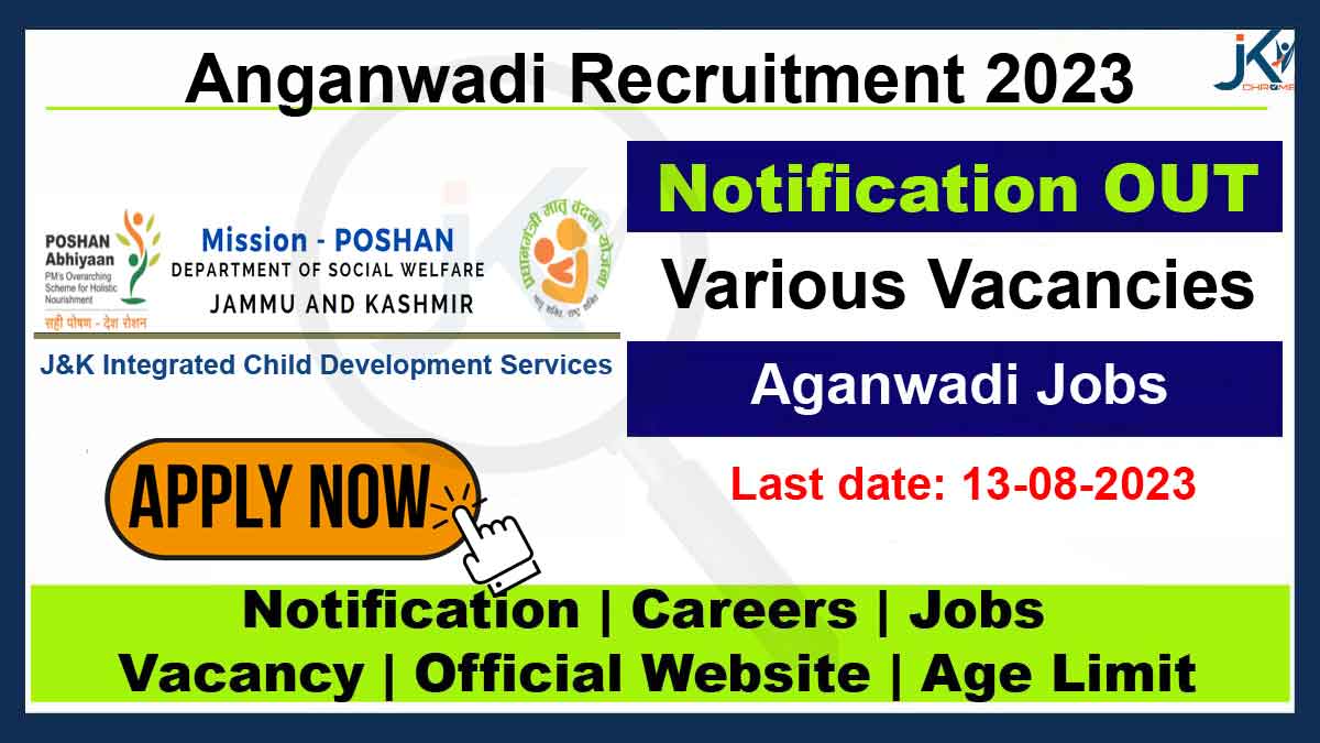 Anganwadi Helper Job vacancies 2023 in Banihal