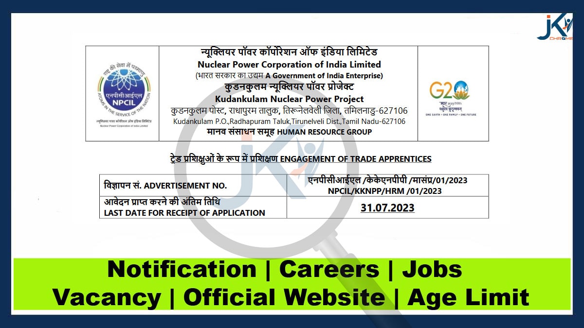 NPCIL Recruitment 2023, Apply Here for 183 Trade Apprentice Vacancies