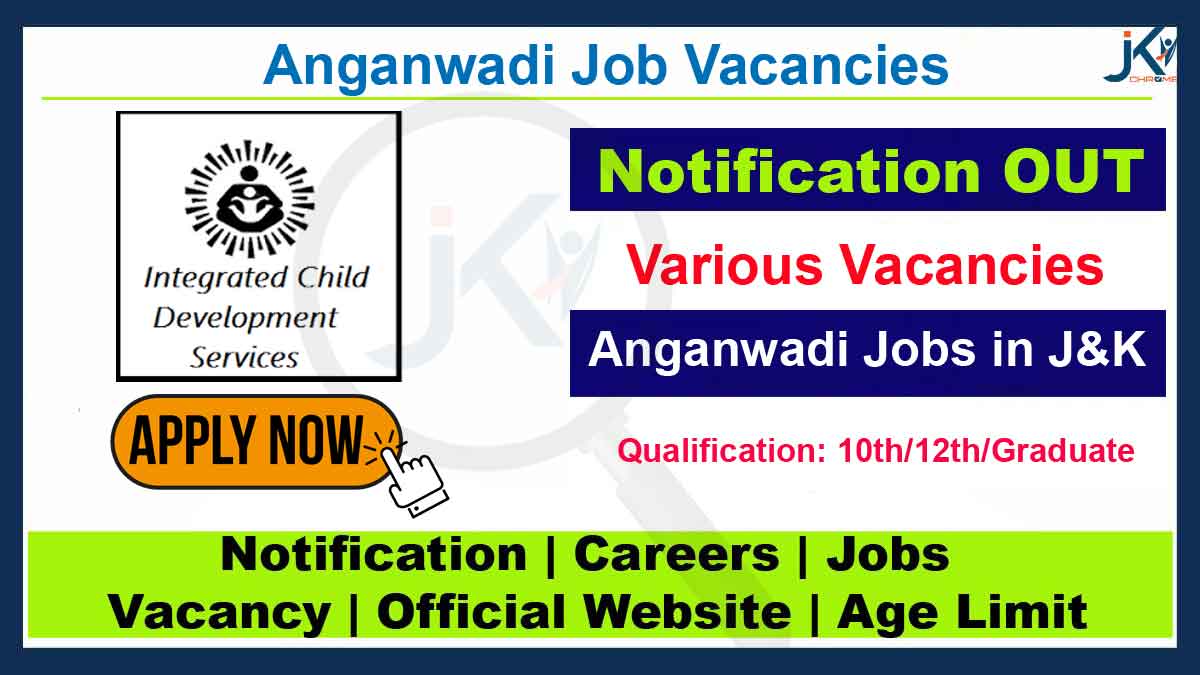 Anganwadi Job vacancies 2023 in Samba