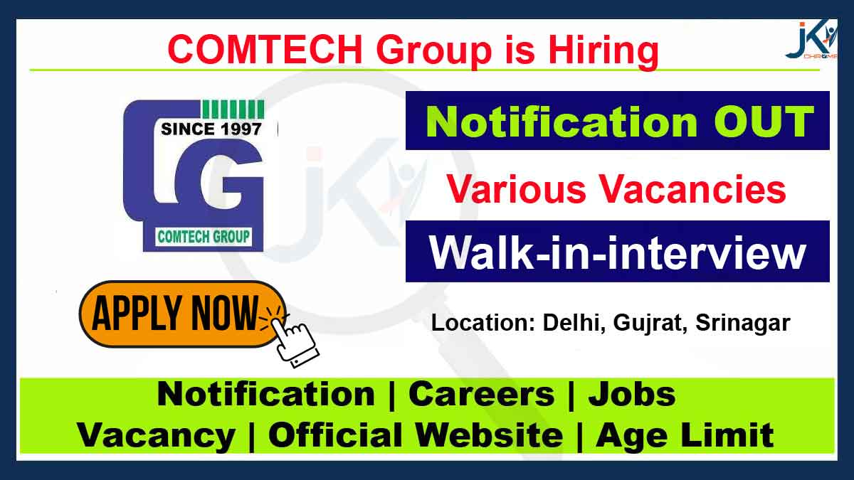 Comtech Group Job Vacancies, Walk-in Interview