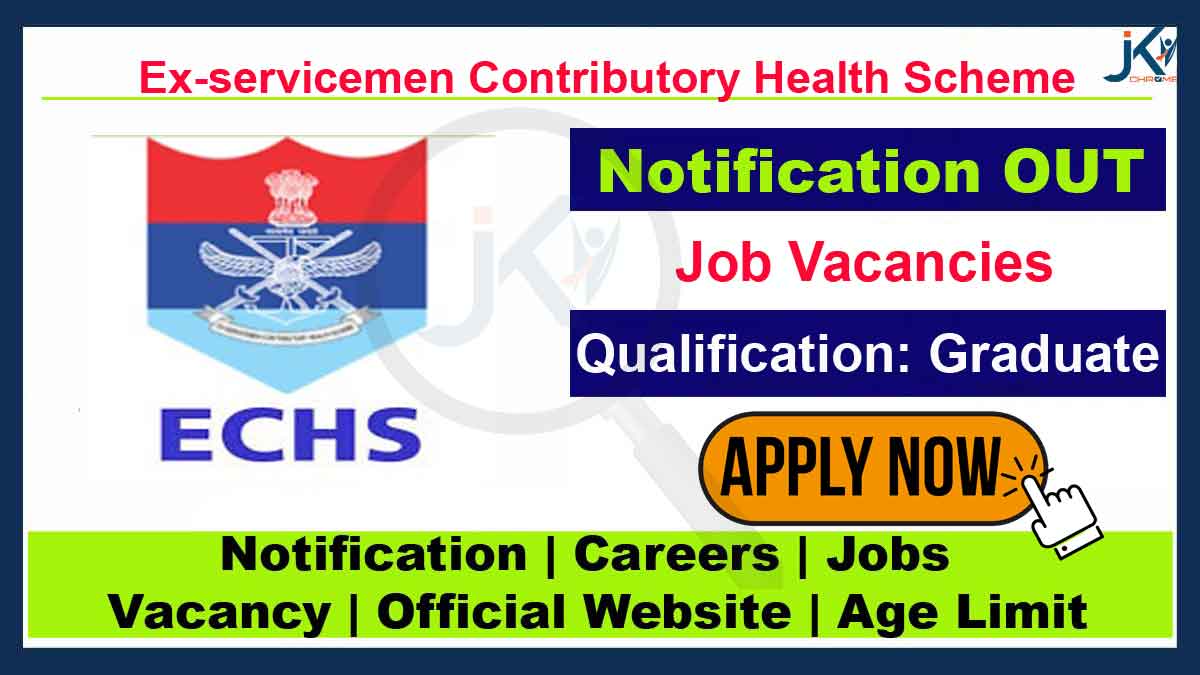 ECHS Officer Incharge Recruitment 2023