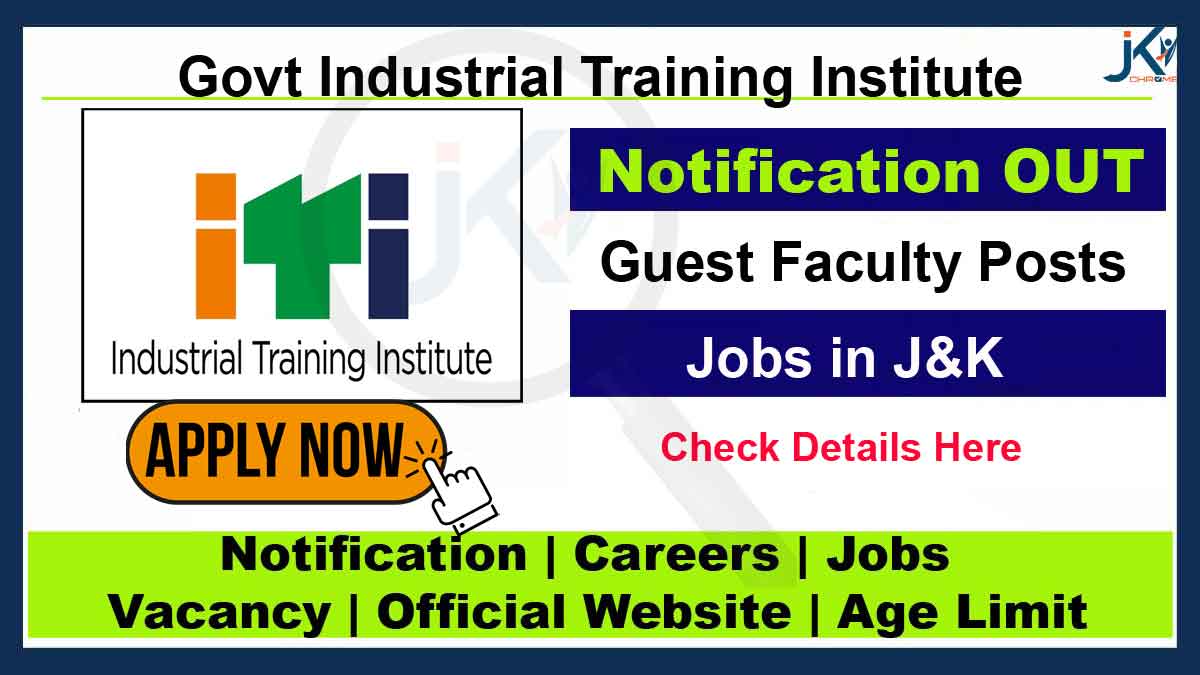 Govt ITI Guest Faculty Recruitment 2023