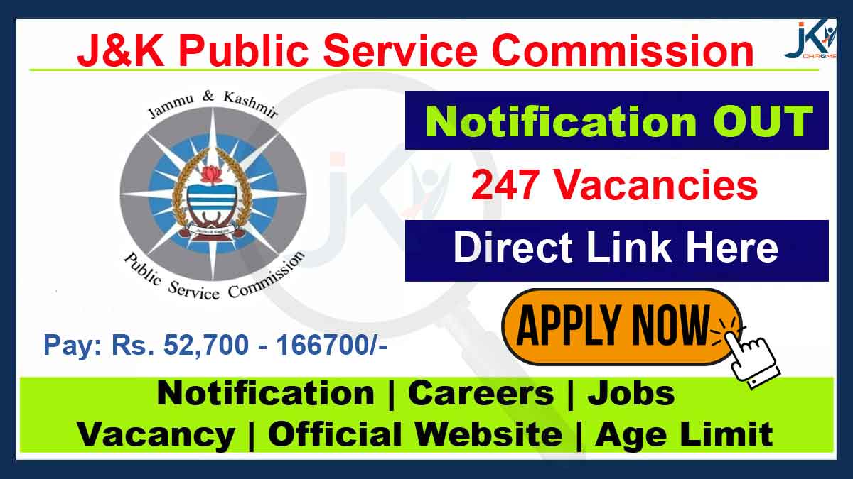 JKPSC MO Recruitment 2023, 247 Vacancies