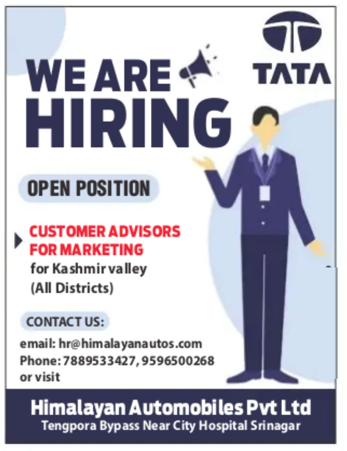 TATA Job Vacancy Notice