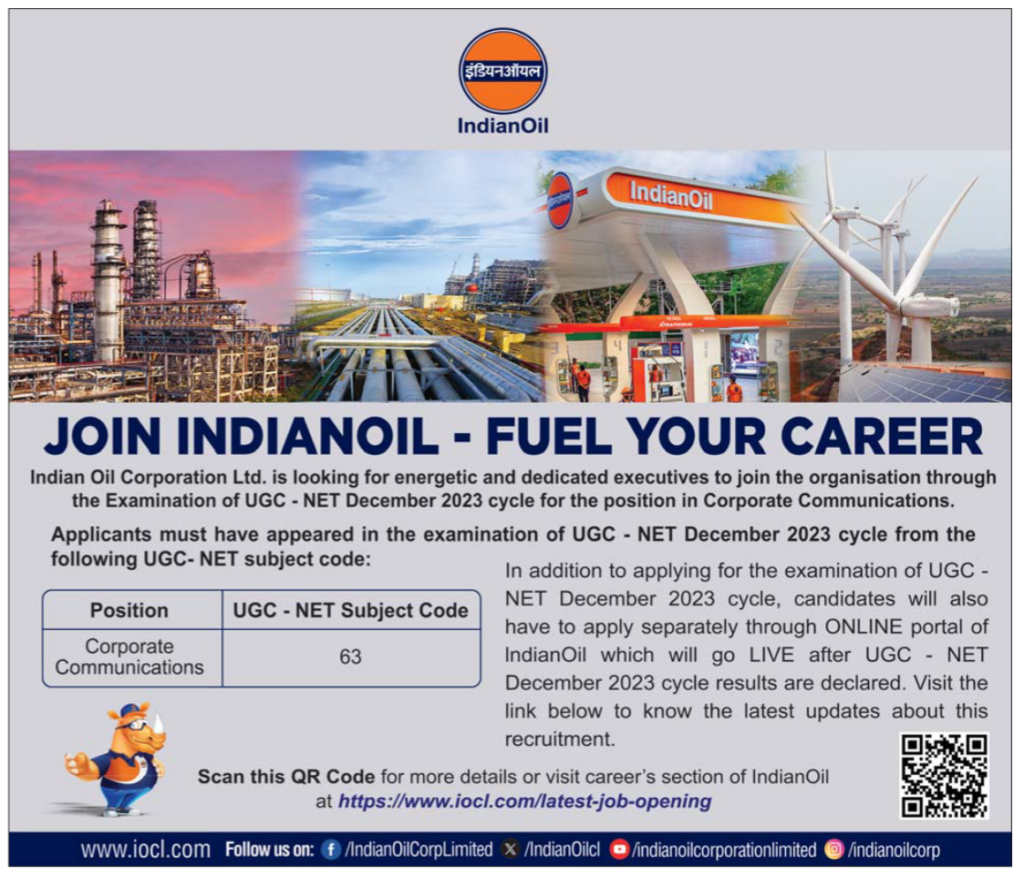 Indian Oil Executives Recruitment 2023, Check Details