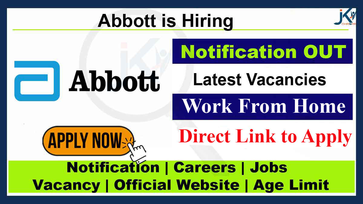 Abbott Job Vacancy (Work From Home), Apply Online