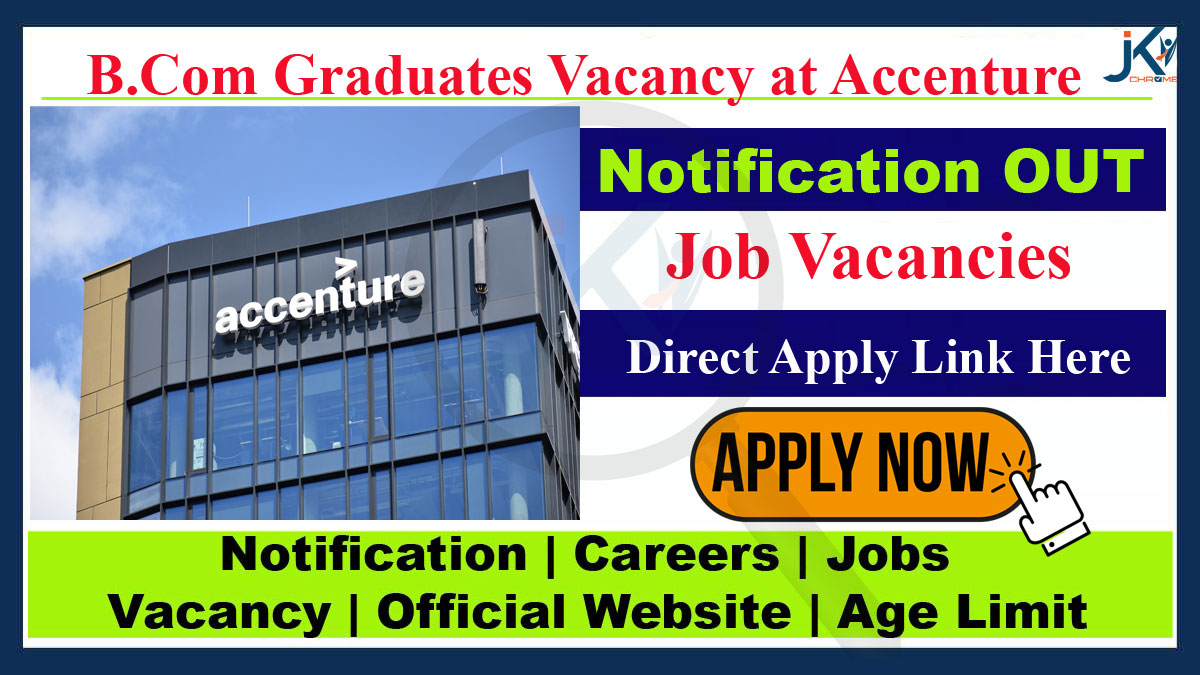 Accenture Job Vacancy, Direct Online Apply link Here