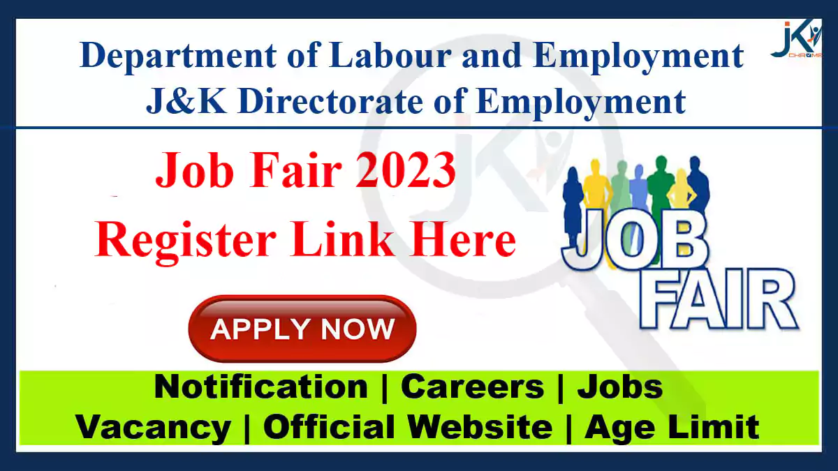 J&K Job Fair, Register Link Here