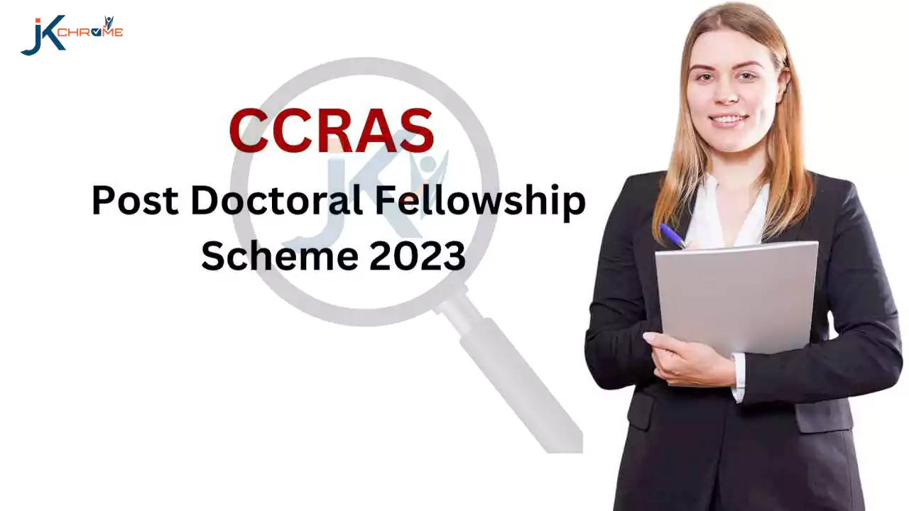 CCRAS Post Doctoral Fellowship Scheme