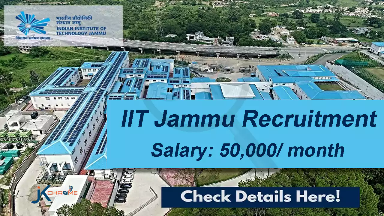 IIT Jammu Recruitment | Salary: 50,000