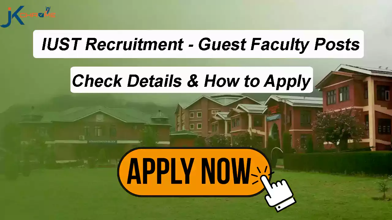 IUST Guest Faculty Recruitment | Walk-in-interview