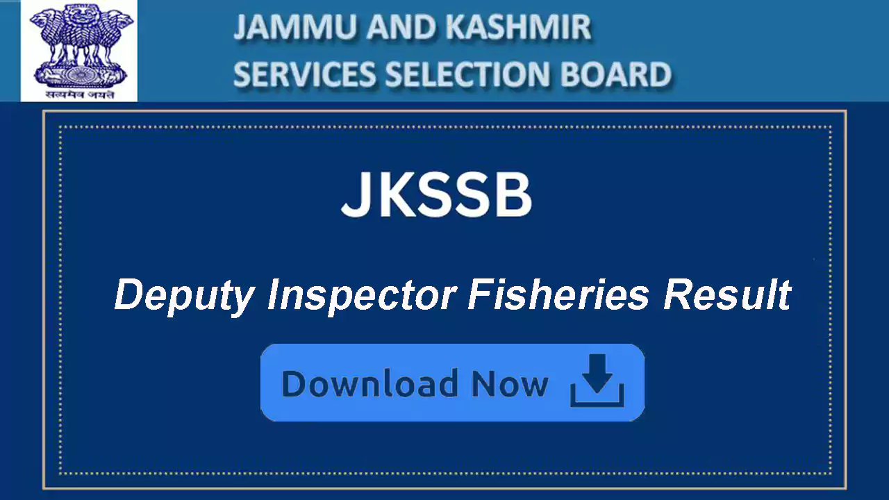 JKSSB Deputy Inspector Result, Check List