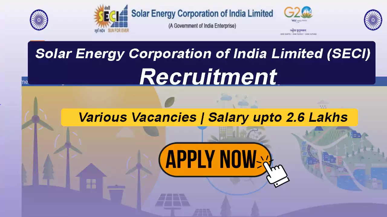 40 Posts, SECI Recruitment 2024, Check Details and Apply Online
