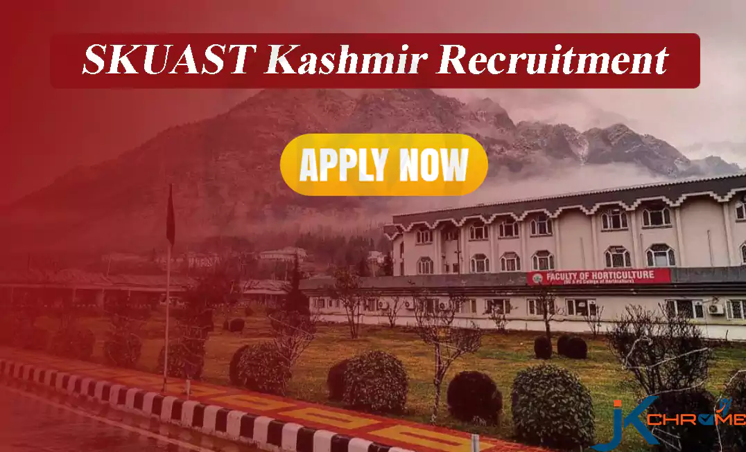 SKUAST Kashmir JRF, Project Assistant Recruitment 2023