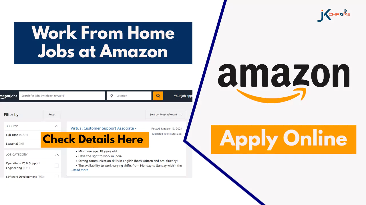 Work From Home — Amazon Job Vacancy 2024; Check Eligibility and How to