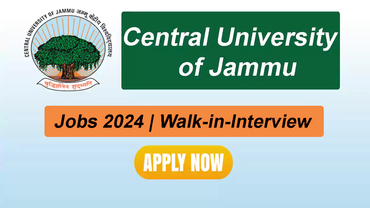 Central University Jammu Recruitment 2024