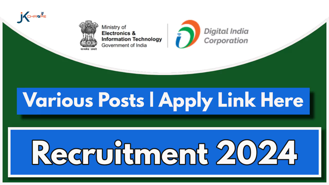 Digital India Corporation Recruitment 2024; Chek Posts, Eligibility and How to Apply