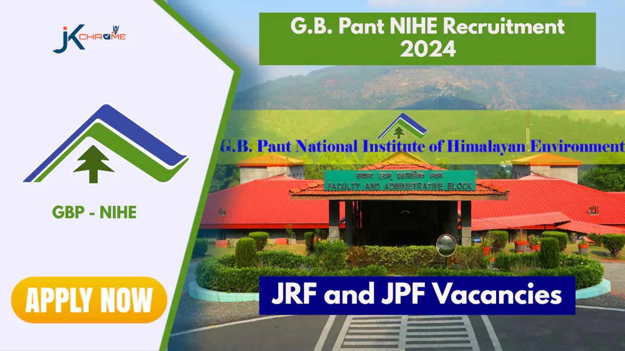 GB Pant NIHE Recruitment 2024