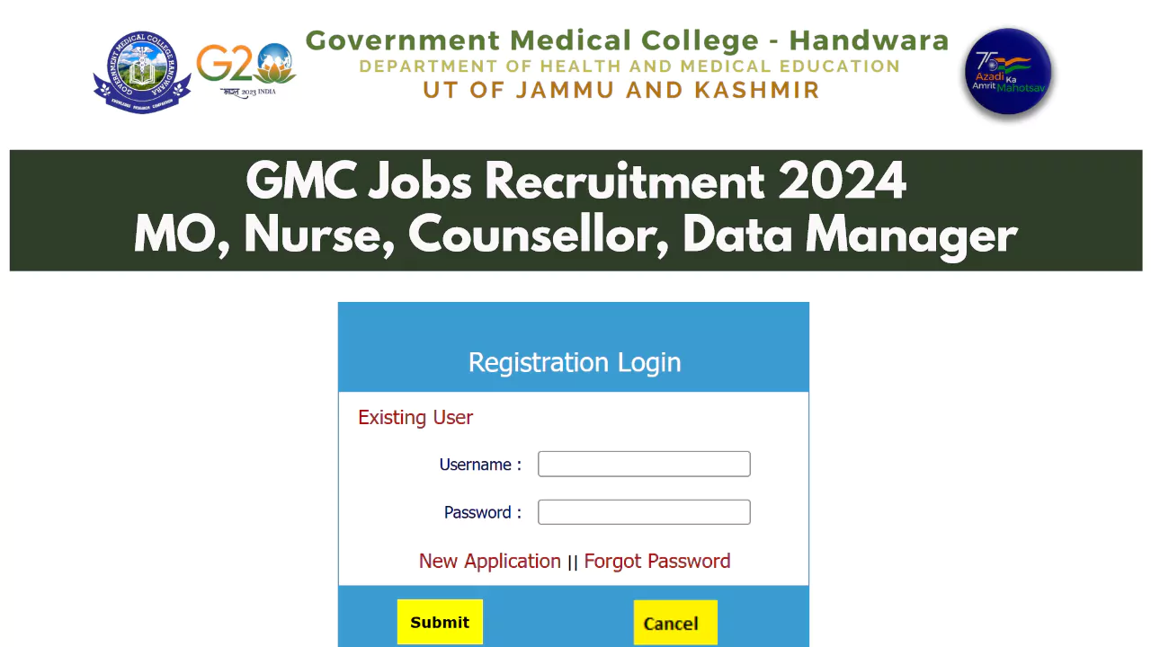 GMC Handwara Recruitment 2024
