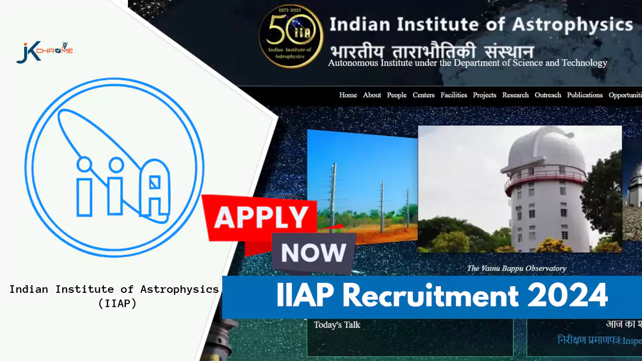 Engineer Trainee — IIAP Recruitment 2024; Check Eligibility Criteria and How to Apply