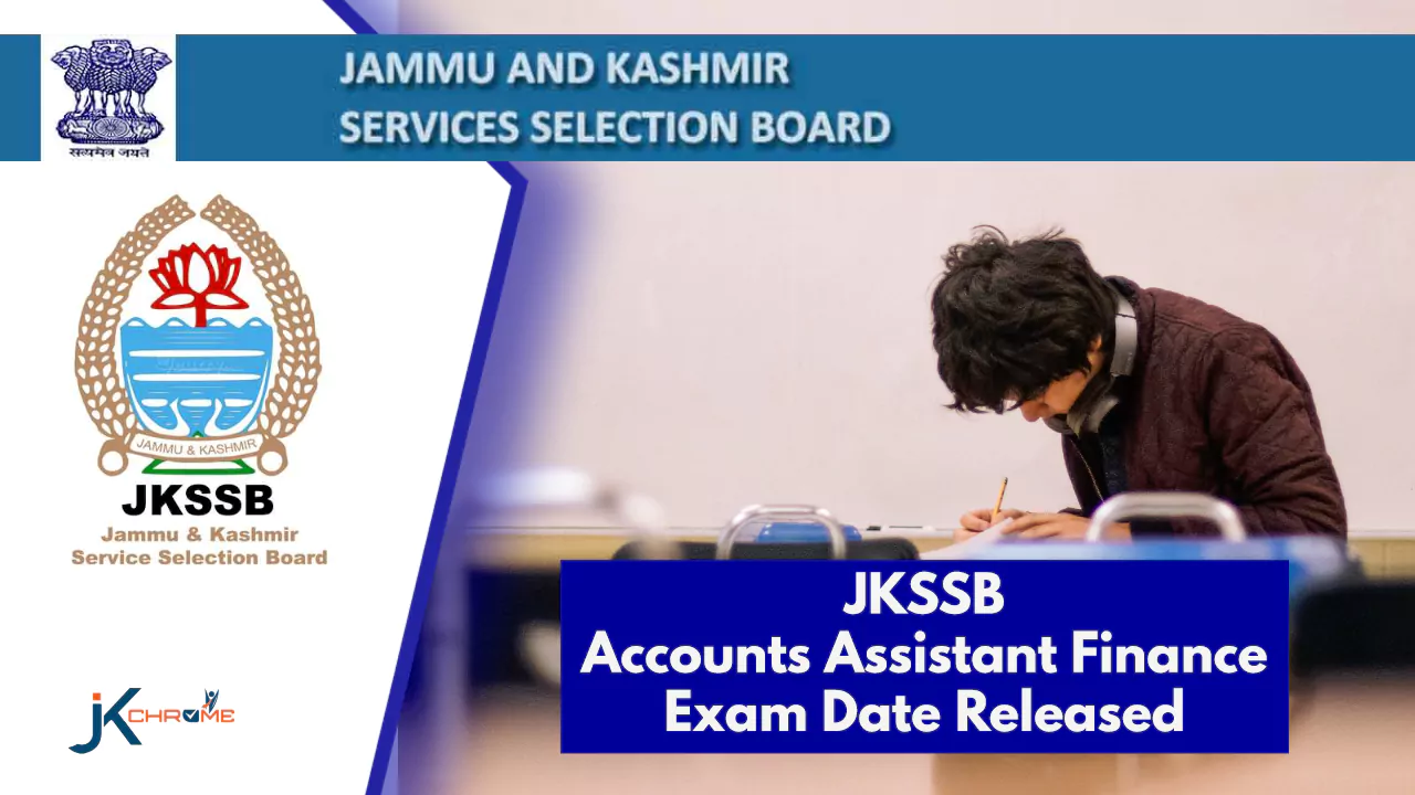 JKSSB Accounts Assistant Finance Exam Date