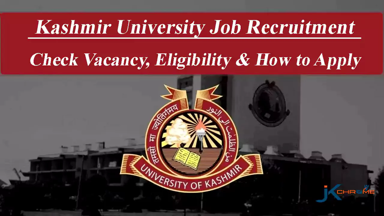 Walk-in-Interview — Kashmir University Recruitment 2024