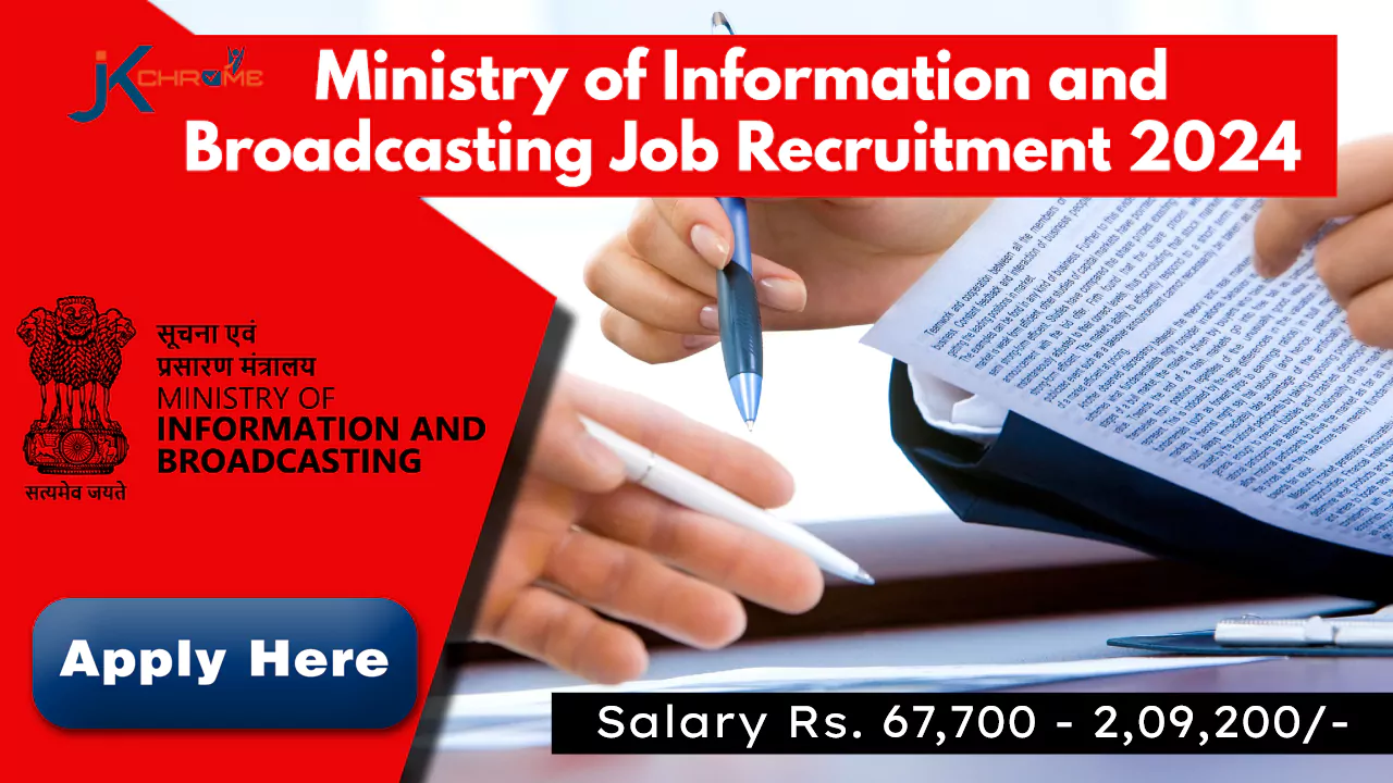 Ministry of Information and Broadcasting Job Recruitment 2024