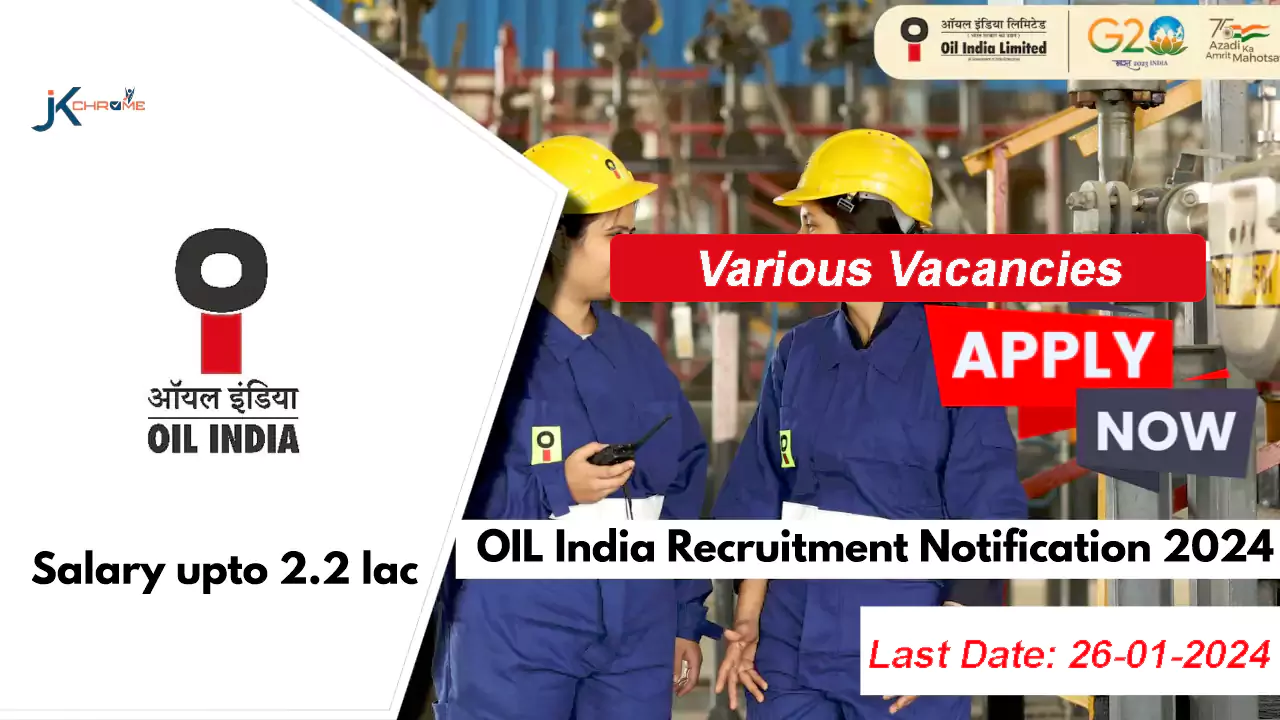 Domain Experts — Oil India Recruitment 2024