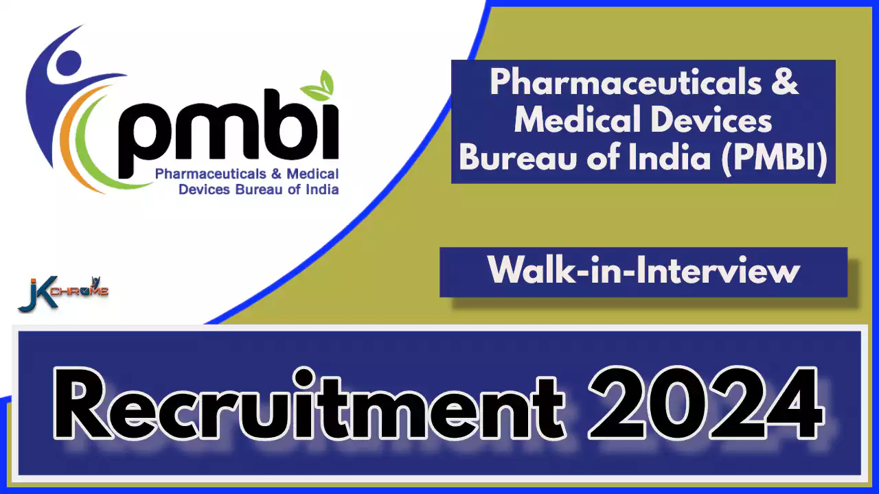 PMBI Recruitment 2024 — Walk-in-Interview; Check Posts, Qualification, How to Apply