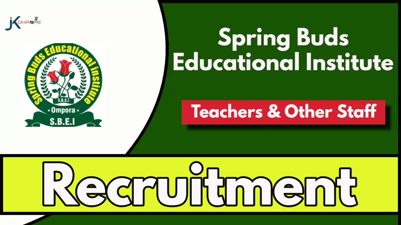 Teachers Vacancy at Spring Buds Educational Institute Budgam