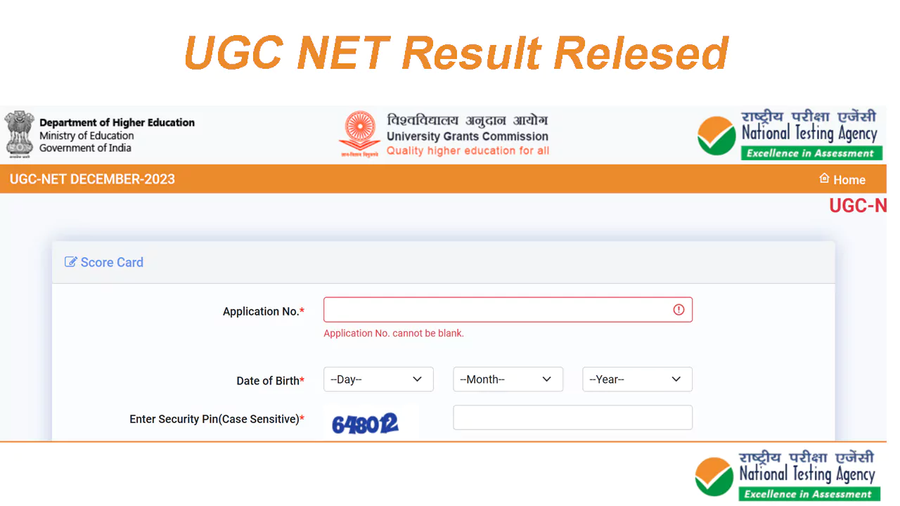 UGC NET Result 2023 Out; Check NTA UGC NET December Scorecard Link Here