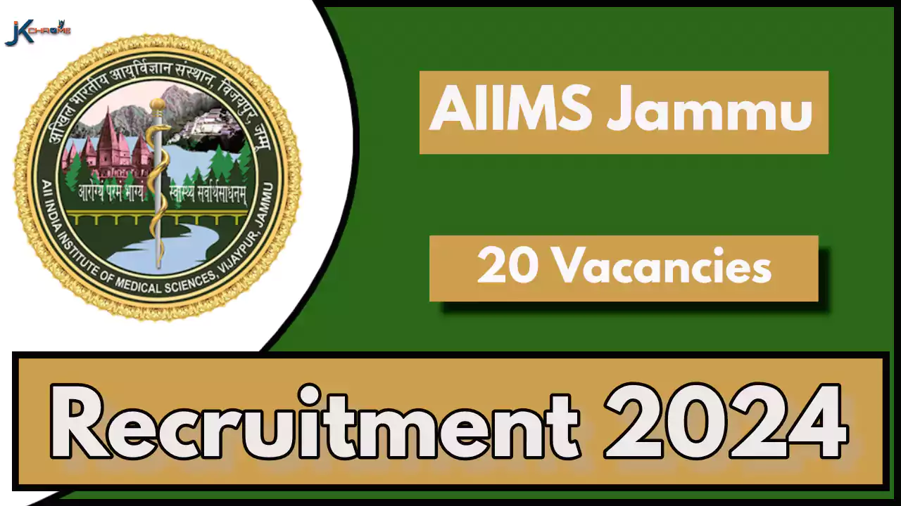 AIIMS Jammu Non-Faculty Recruitment 2024; 20 Posts