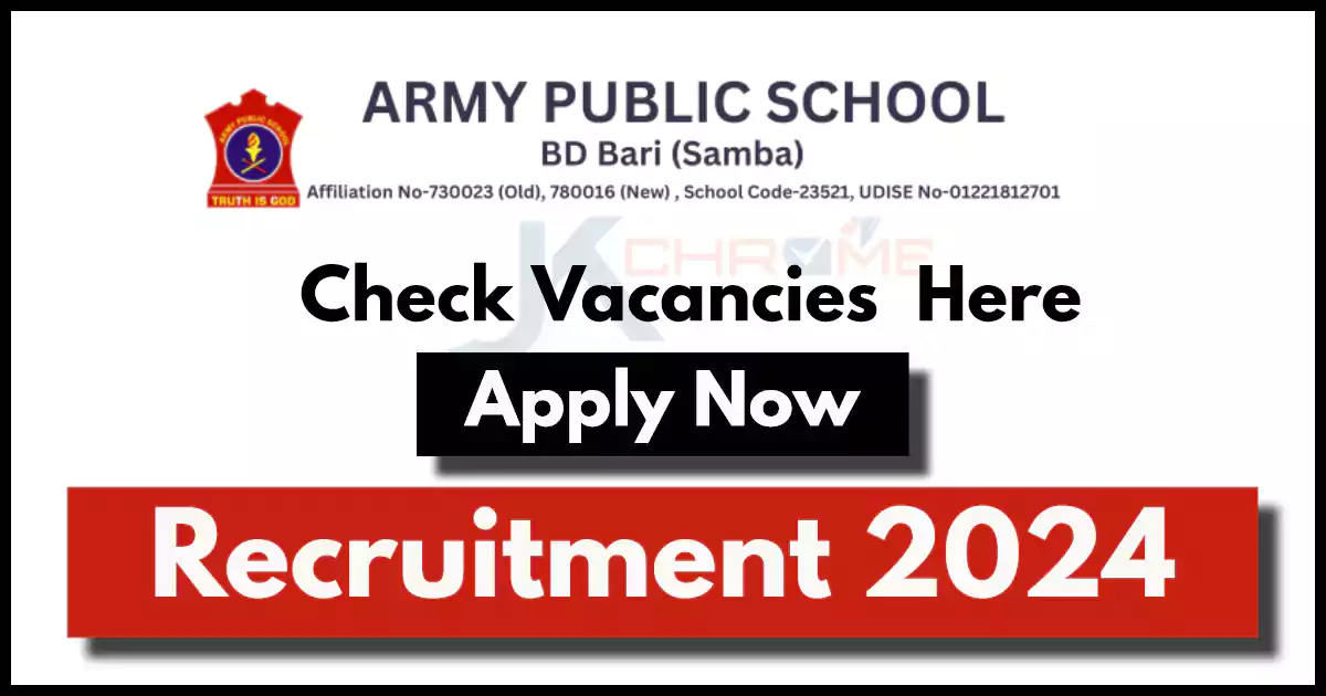 Army Public School BD Bari Jobs 2024